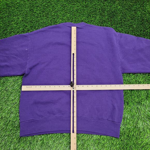 Vintage Indianola University Sweatshirt Large 22x24 Purple - Picture 6 of 15